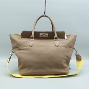 Hermes Toolbox Brown Leather Satchel
